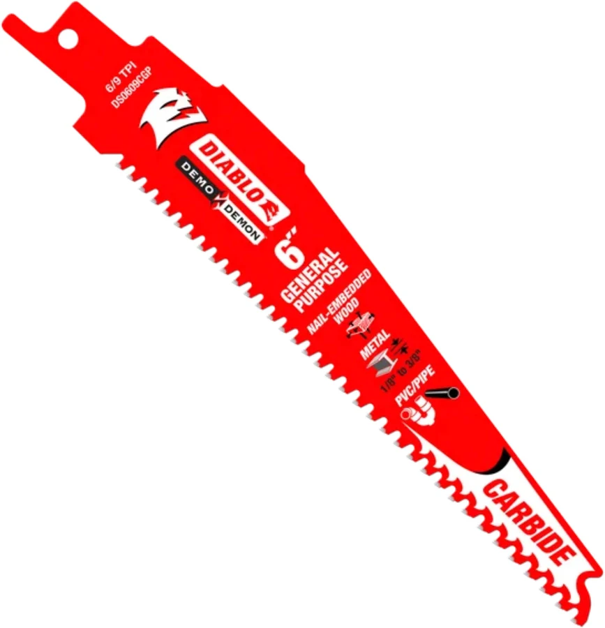 DS0914BGP DIABLO RECIP BLADE 9"X8-14T DEMO DEMON (1)PC