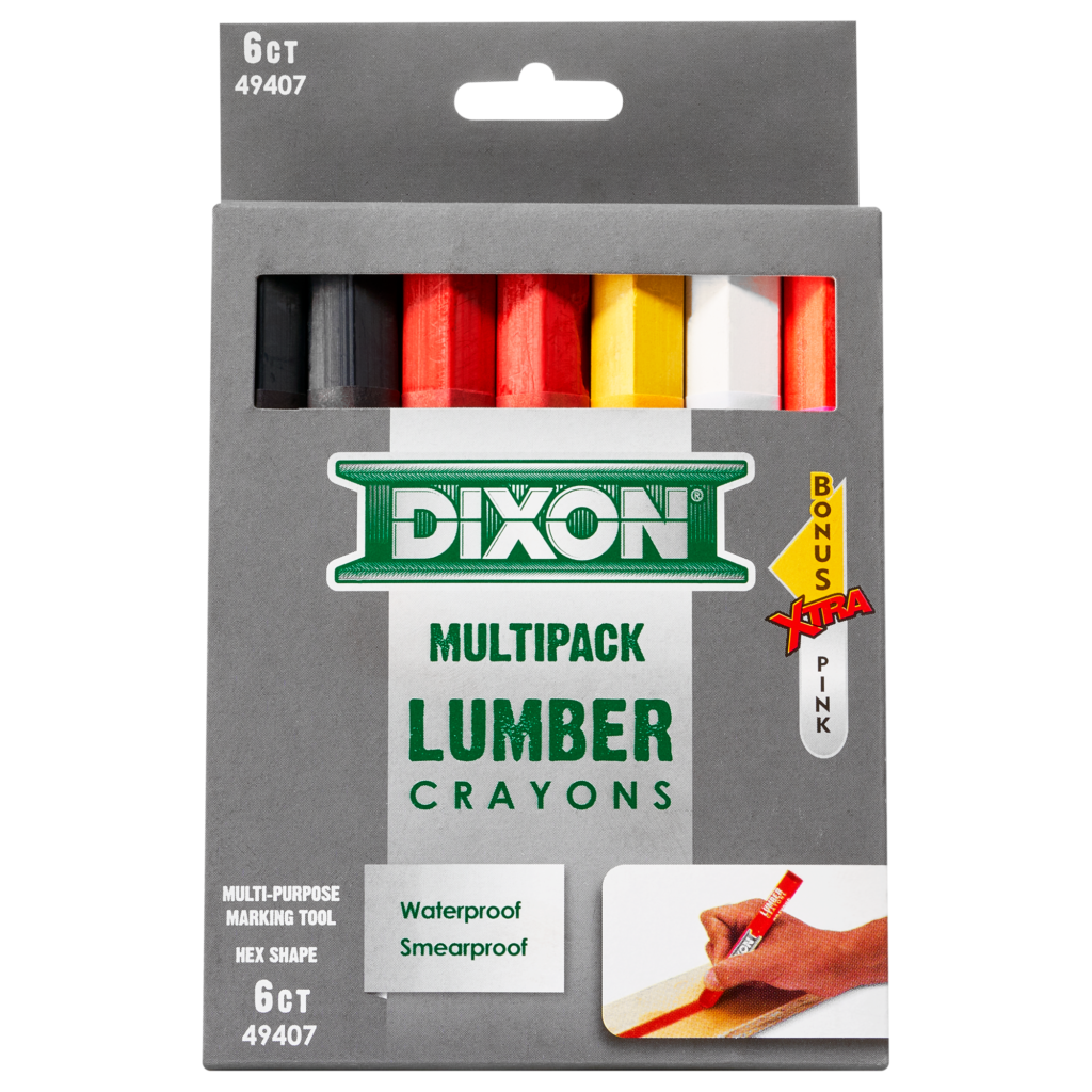 49407 6PC DIXON MULTIPACK LUMBER CRAYONS
