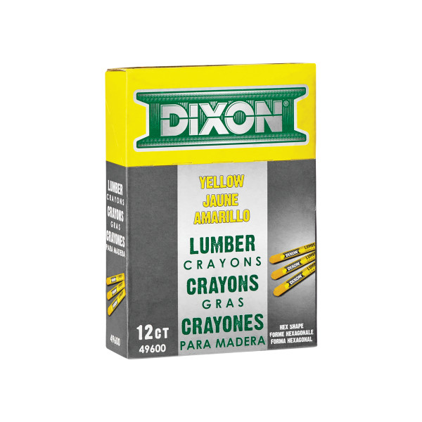 49600 12CT YELLOW DIXON CRAYON LUMBER