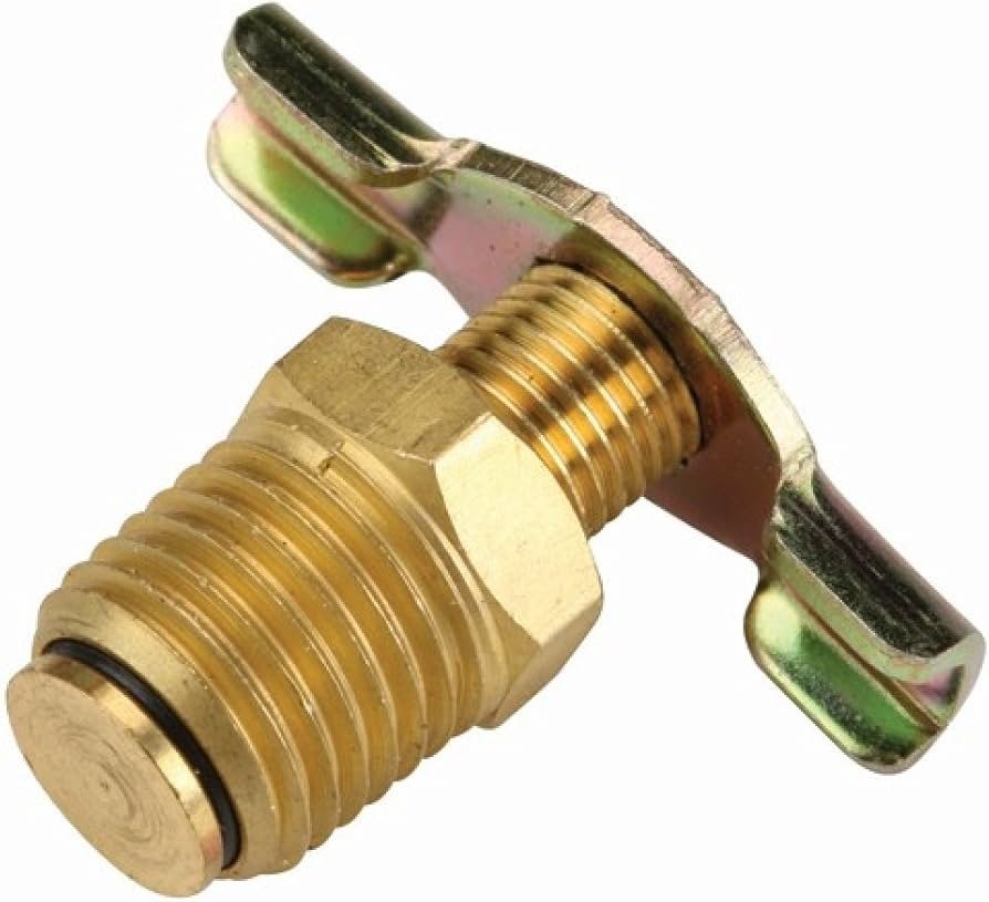 132A DRAIN COCK BRASS, HEAVY 1/4"