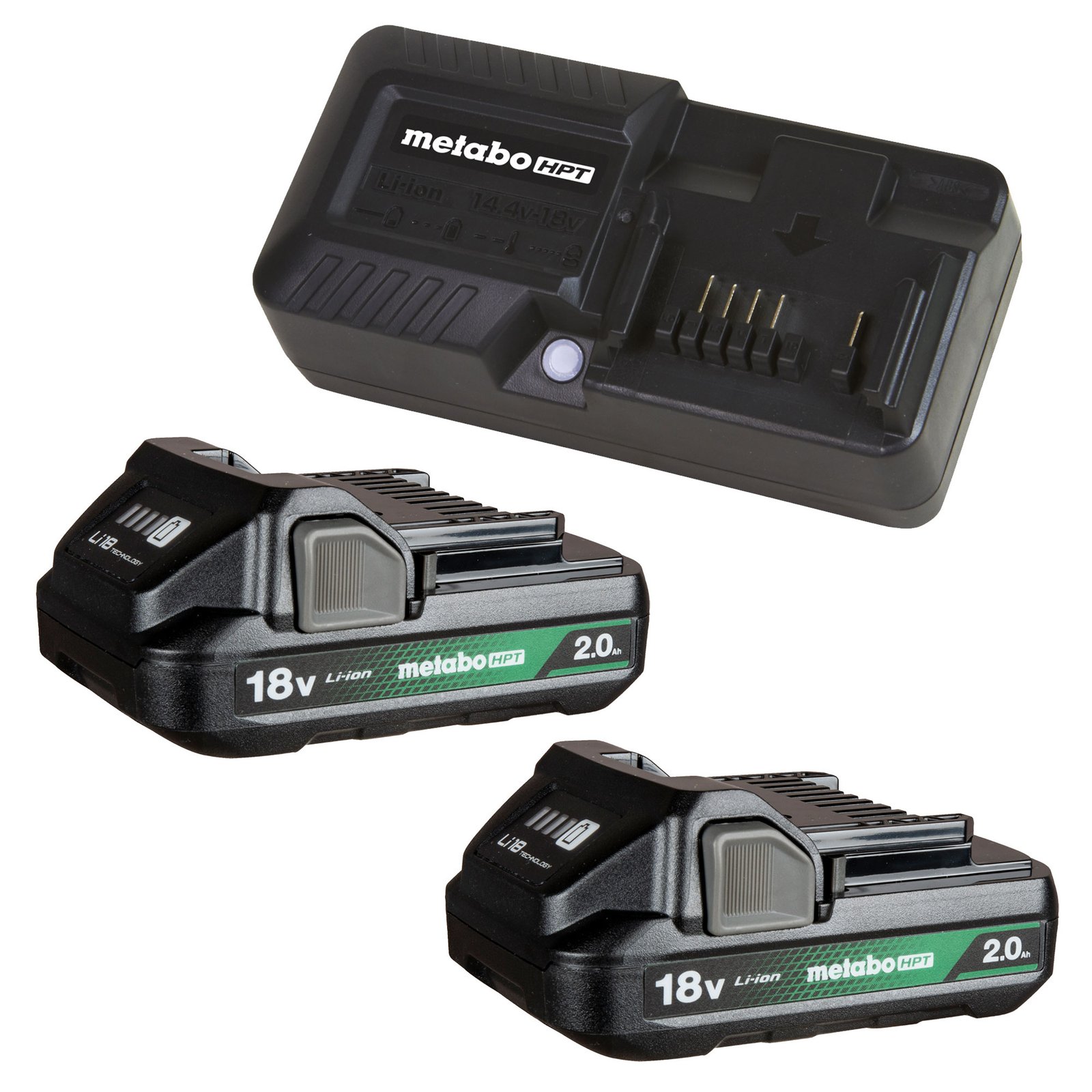 UC18YKSLS METABO  2.0AHX2 BATTERY/CHARGER START
