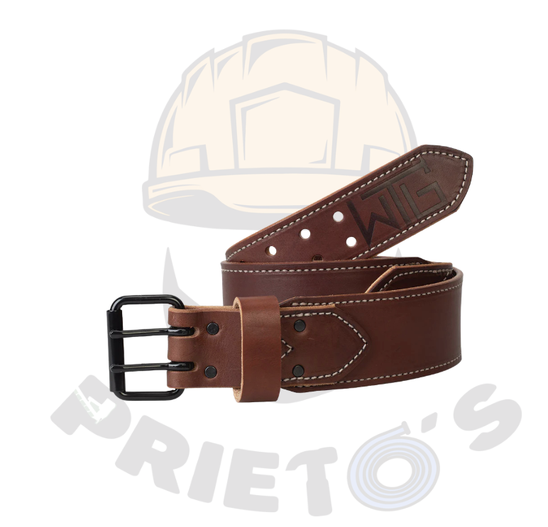 85616-55-01  2-1/2" Harness Leather Belt (BROWN/ MEDIUM-LARGE)