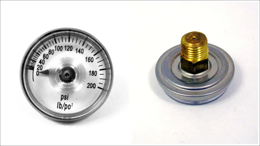 GA0125200GC 1/8", 1 1/2 DIAL, 200PSI BACK MNTGAUG
