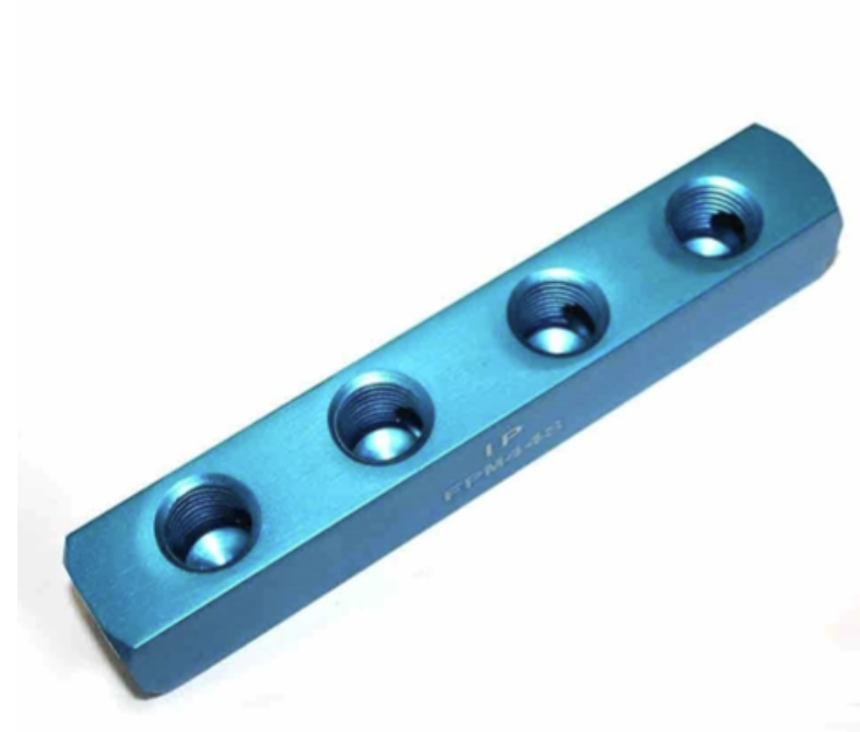FPM44S 1/4" FPT ALUMINIUM RECTANGLE PENCIL MANIFOLD